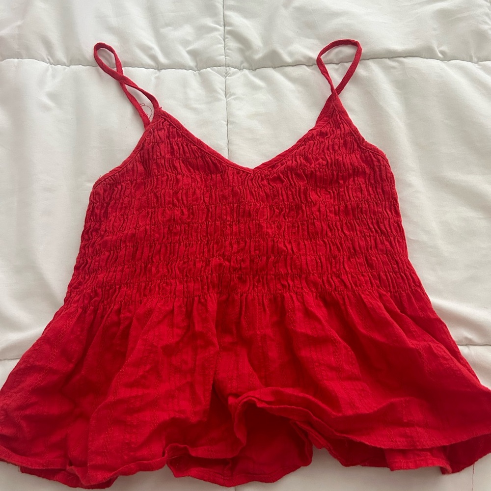 Red Strap Top